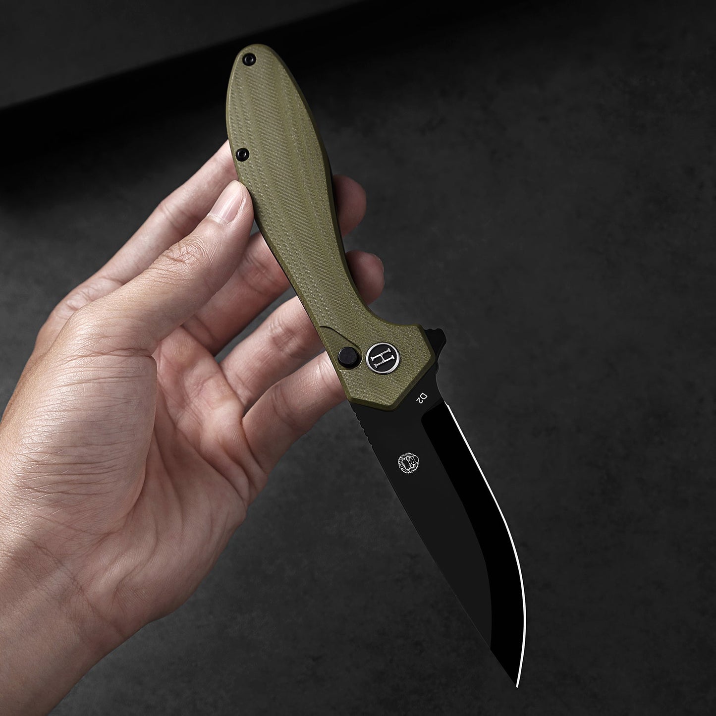 The Vector Button Lock Folding Pocket Knife