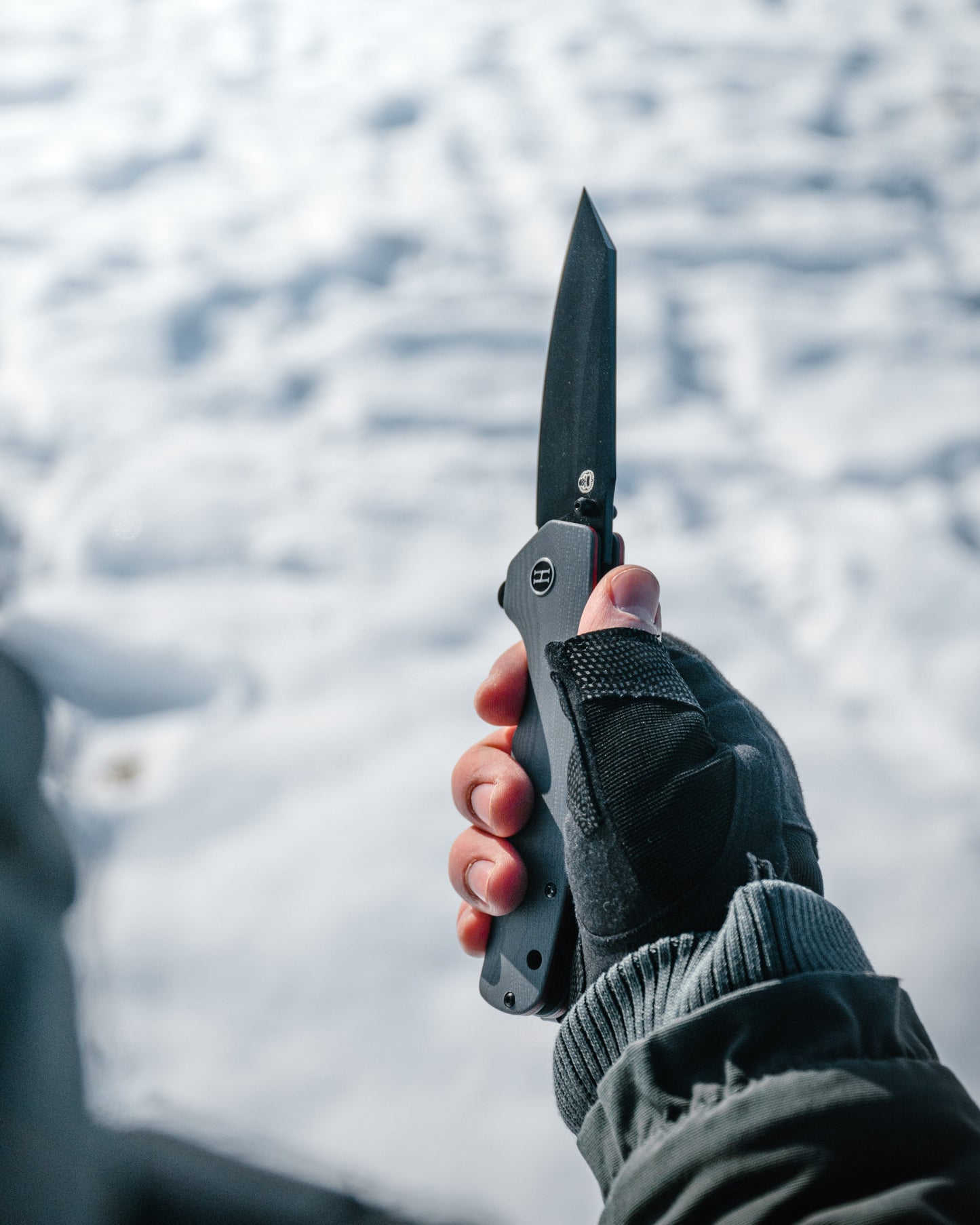 The Clip Point Folding Pocket Knife (Black and Orange)