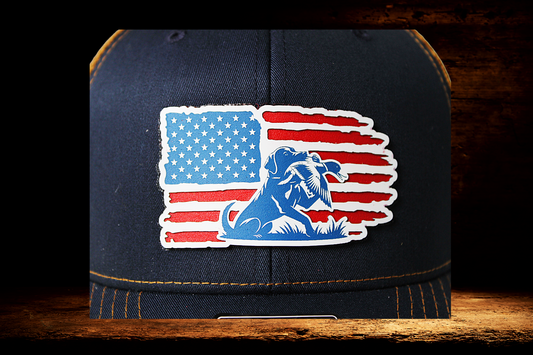 Patriotic duck dog