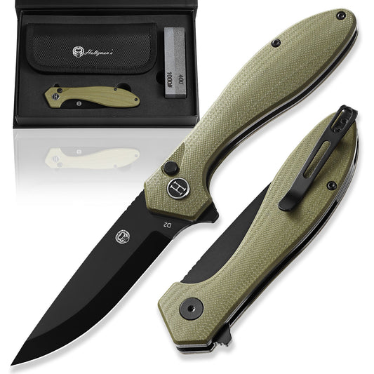 The Vector Button Lock Folding Pocket Knife