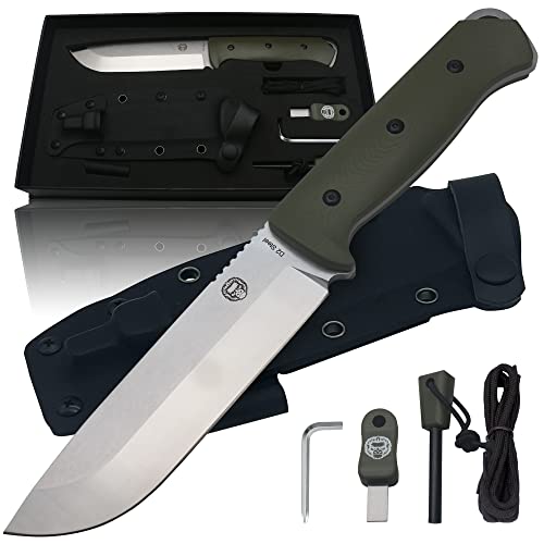 The Bushwhacker D2 Steel Bushcraft Survival Knife Gift Set (Selection)