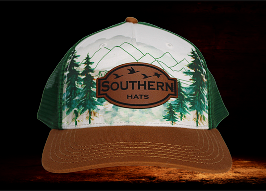 Locale Printed hat with Southern Leatherette Patch