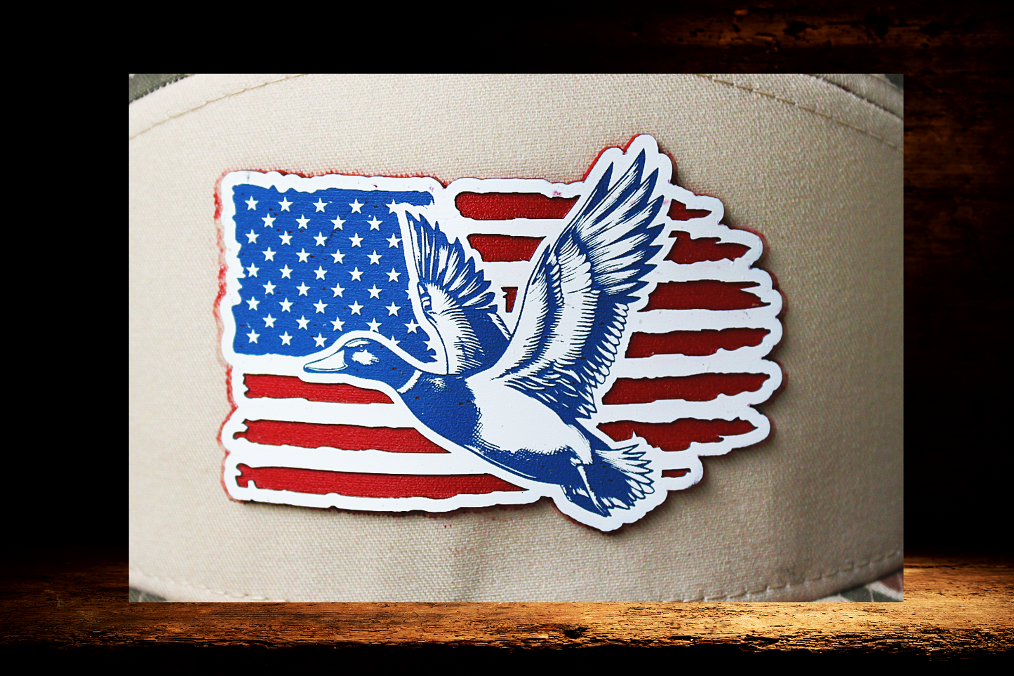 Camo with Patriotic Duck